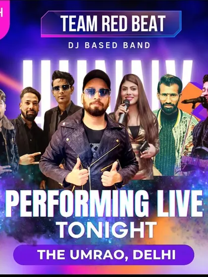Performing with Team Red Beat, another fantastic DJ-based band. These collaborations allow me to offer a wide variety of live music options for any event.