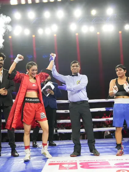 Victory in the ring! Ramandeep Kaur emerges victorious, claiming the prestigious WBC India Female Title.