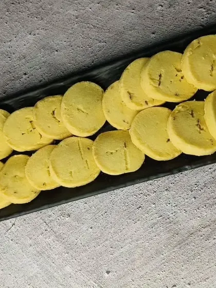 Another angle of our shortbread cookies.