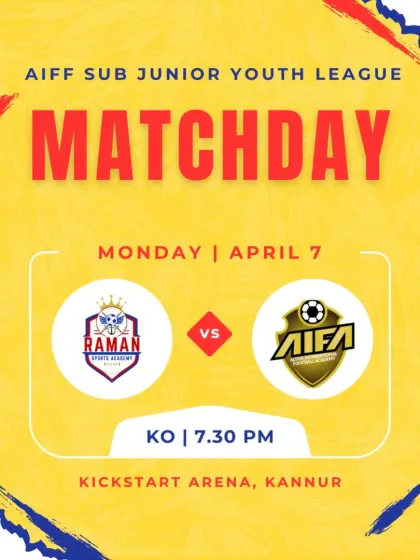 The final league fixture announcement for the AIFF Sub Junior Youth League.