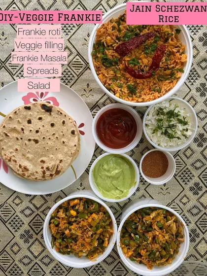Another look at the DIY Veggie Frankie kit, a fun and interactive meal idea.