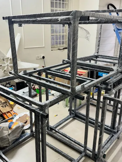 Work in progress! We were so excited setting up our brand new Makerspace in Indiranagar. From installing the laser cutter to building the furniture, it was all hands on deck to create our new home.