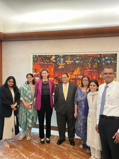 A group photo of our team with the British High Commissioner's delegation. These engagements are vital for discussing the future of legal services and cross-border collaboration.