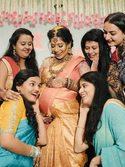 Capturing the laughter and joy of the baby shower. Our goal is to create a warm and celebratory atmosphere for these precious moments.