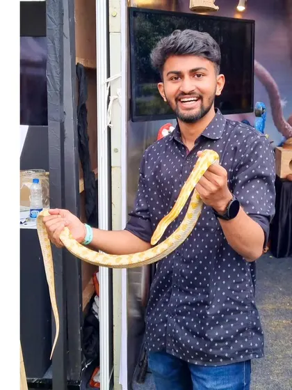 A fun day at Pet Fed 2023. I'm an animal lover and this was a great event to meet some exotic pets, like this beautiful snake.