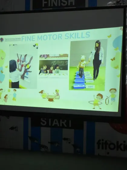 During our Parent Orientation, we present our curriculum's focus on key developmental areas like fine motor skills. This helps parents understand our hands-on approach to learning and skill-building.