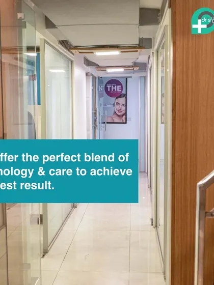 The hallway of our clinic, where we offer the perfect blend of advanced technology and compassionate care to achieve the best possible results for you.