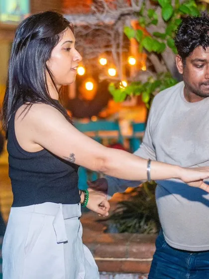 A focused pair moving with precision. It’s a great place to practice and perfect your moves.