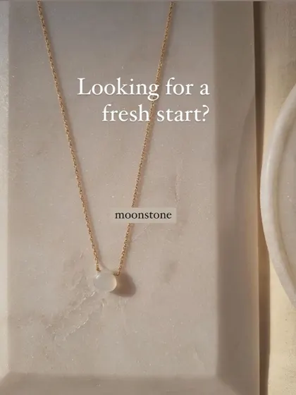 Looking for a fresh start? My White Moonstone heart drop pendant is the perfect talisman.