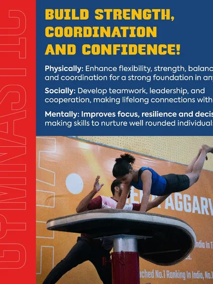 This graphic explains the core benefits of my gymnastics program. It's a holistic approach that enhances physical skills like flexibility and coordination, social skills like teamwork, and mental skills like focus and resilience.