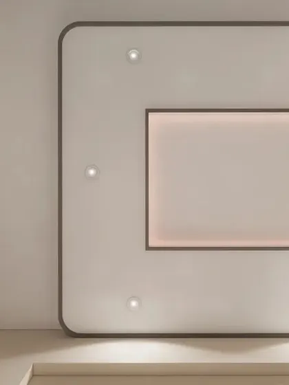 A duplicate of image 109, showing the stylish false ceiling design.
