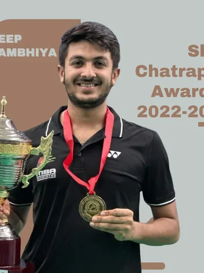 Deep Rambhiya, our 15th Shiv Chatrapati Awardee, a recognition of his outstanding achievements in badminton.