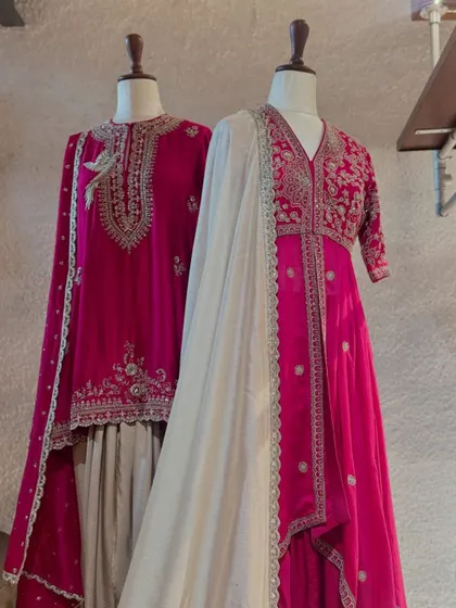 A showcase of Jayanti Reddy's signature style. The collection features rich colors, luxurious fabrics, and exquisite embroidery, perfect for creating a regal festive look.