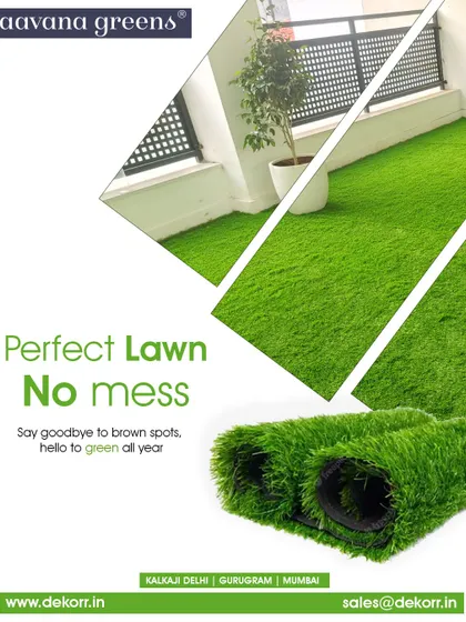 Say goodbye to brown spots and hello to green all year. Our artificial grass provides a perfect, mess-free lawn for balconies and terraces, looking lush and vibrant in every season.