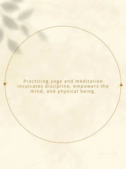 Practicing yoga and meditation is a core part of the Ayurvedic lifestyle. It inculcates discipline, empowers the mind, and strengthens the physical being, contributing to overall vitality.