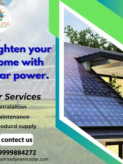 Brighten your home with solar power. This image shows a modern home with an integrated rooftop solar system, a key service I provide.