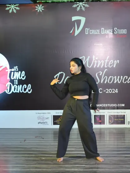 Pooja in her element during her solo dance performance at the Winter Showcase.