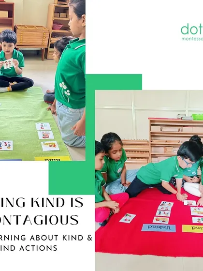 Being kind is contagious. In partnership with iSpy Hope, we incorporate Social Emotional Learning (SEL) into our classroom. Here, children sort cards into "kind" and "unkind" actions, learning to recognize and choose behaviors that build a positive community.