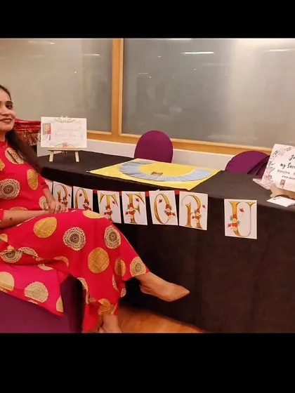 My tarot table setup from another event. The "Tarot For U" banner is a reminder that this practice is for everyone, offering a path to clarity for all who seek it.