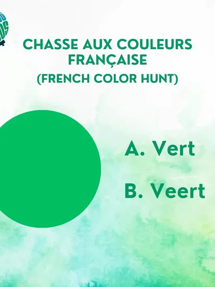 French color hunt: "Vert" or "Veert"?
