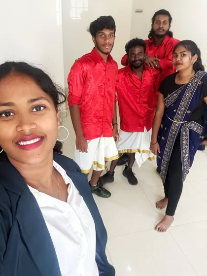 A selfie with the team before hitting the stage. We are a close-knit group of performers dedicated to delivering the best show possible.