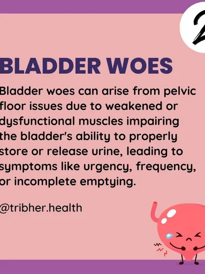 Bladder woes like urgency and frequency can be caused by dysfunctional pelvic floor muscles. We teach you how to strengthen these muscles to improve bladder control.