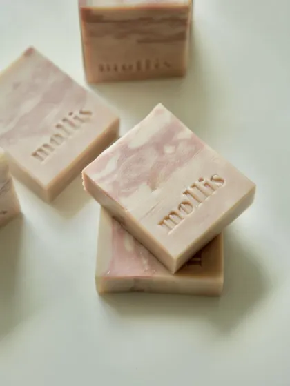 My Watermelon Sugar soap bars are a treat for the senses. They are enriched with Moroccan Red Clay, Coconut Milk Powder, and Kaolin Clay.
