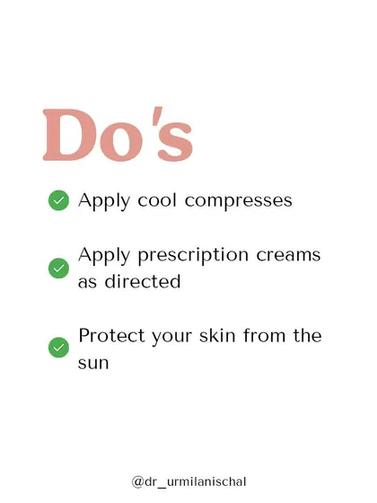After your laser hair removal treatment, remember these three key "Do's": apply cool compresses to soothe the skin, use any prescription creams as directed, and diligently protect your skin from the sun.
