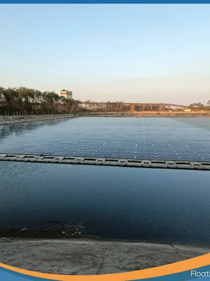 A view of one of our floating solar projects. This technology is an integral part of our on-site solution offerings, demonstrating our ability to innovate and adapt to unique site conditions.
