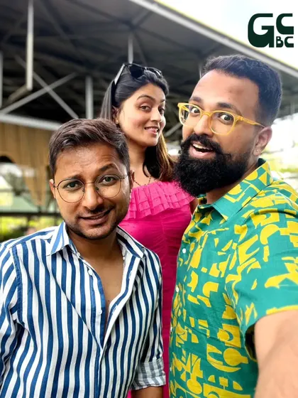 A fun selfie moment between friends. The vibrant energy of our guests is contagious.