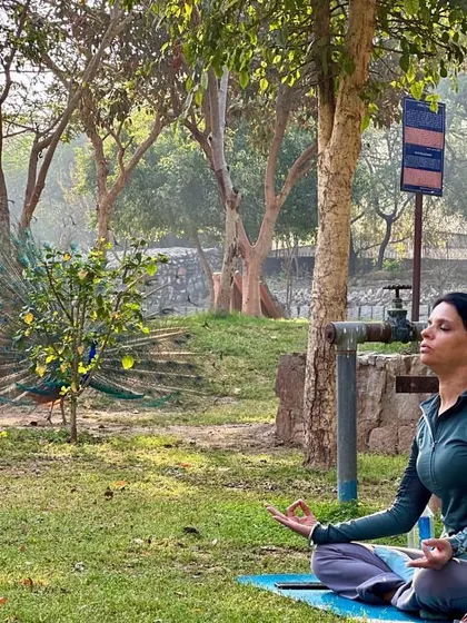 Spring is here, and so are the peacocks. A beautiful moment of meditation in nature.
