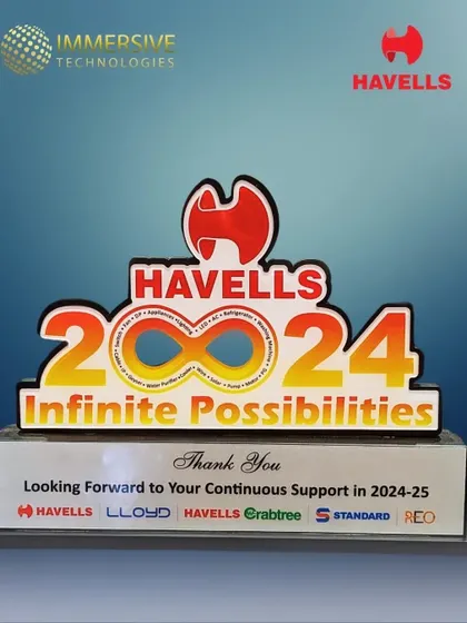 We are grateful for the recognition from Havells as a preferred partner for 2024. This award celebrates our collaborative efforts in creating smart home solutions and exploring infinite possibilities for a brighter, more connected future.