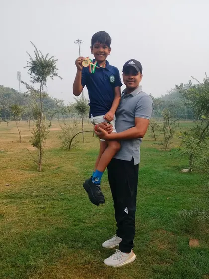 The result of dedication. I am incredibly proud of my student from the Future Champ Academy, holding his well-earned medal. My goal is to shape future champs through structured athletics coaching.