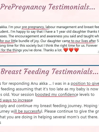This student's daughter came to their lives after 5 years, thanks to the encouragement and awareness from my classes.