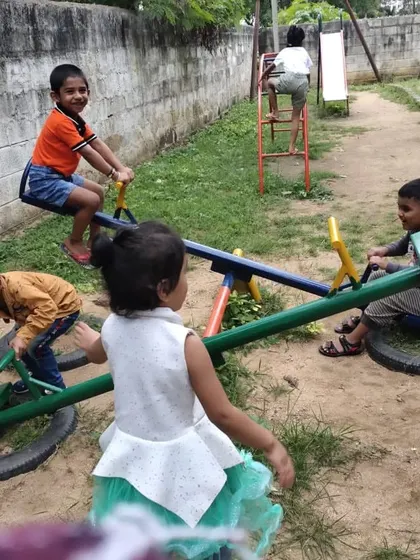 A fun day at the park. Free play like this is crucial for children to develop their physical abilities, social skills, and imagination.