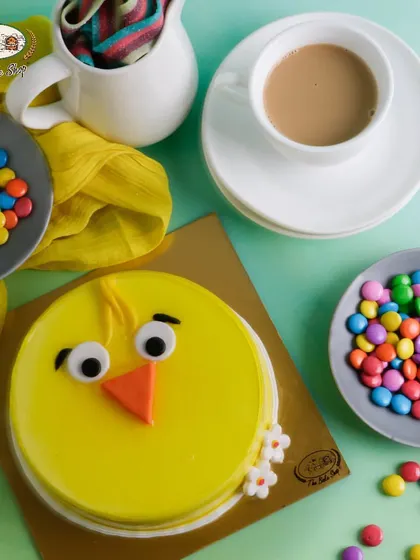 Our quirky Pineapple Chick Cake is a fun and festive choice for Easter. The light, moist sponge and cute design will surely be a hit with both kids and adults.