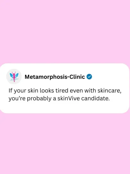 If your skin looks tired even after a good skincare routine, you might be a perfect candidate for Skinvive. This skin booster is designed to restore hydration and improve skin quality for a healthy glow that lasts for months.