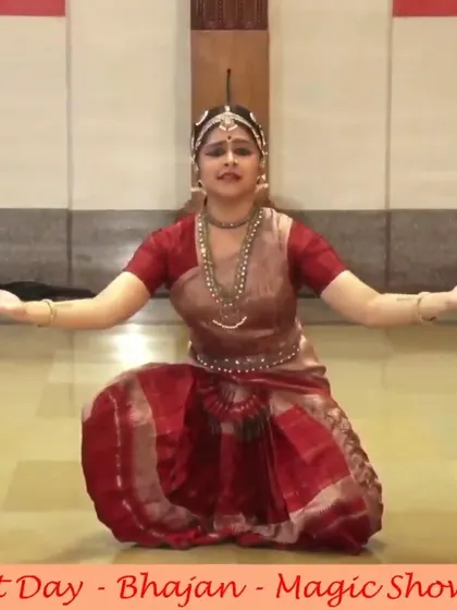 An expressive moment from the Ganesh Chaturthi performance, inviting the audience into the story. My goal is always to make the audience feel the magic and devotion of the occasion.