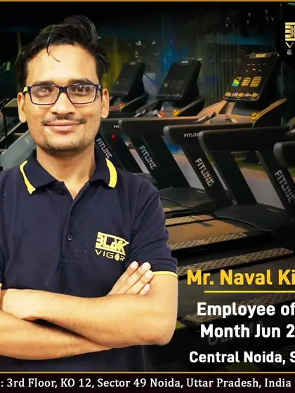We honor Naval Kishor as our Employee of the Month for June 2023. Thank you for your dedication to our gym.