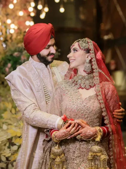 A classic portrait that feels timeless. I guide my couples into comfortable poses that let their natural connection shine, resulting in honest and beautiful wedding photographs you'll hang on your walls.