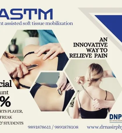 This graphic explains Instrument-Assisted Soft Tissue Mobilization (IASTM), an innovative way to relieve pain. We use these tools to break down scar tissue and fascial restrictions, promoting faster healing for athletes and fitness enthusiasts.