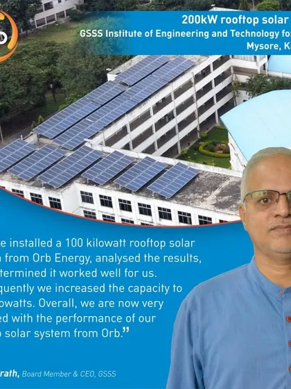 GSSS Institute of Engineering and Technology for Women started with a 100-kilowatt system and, after analyzing the positive results, upgraded to 200 kilowatts. They now save INR 20 lakhs annually.