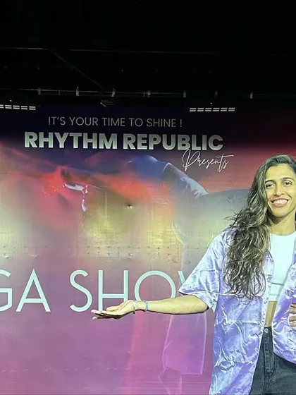 A closer look at the "Mega Showcase" stage. Seeing our students shine is the best reward. This event is a celebration of our entire community, from the performers to the supportive audience.