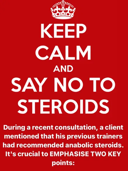 I am a firm believer in natural bodybuilding. This post addresses a client's question about steroids. My stance is clear: say no to steroids.