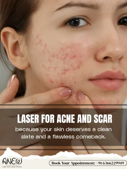 Acne and scarring are common concerns that I address with advanced laser treatments. My approach is to give your skin a clean slate by targeting blemishes and smoothing uneven texture, helping you regain a flawless and confident complexion.