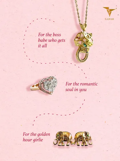 Love speaks in different languages: bold, romantic, and golden. This Valentine’s, find the piece that tells your love story, whether it is a fierce panther pendant, a sweet heart ring, or classic elephant studs.