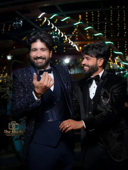 The bond of brotherhood is special. Here we captured a candid, happy moment between two brothers enjoying the wedding festivities.
