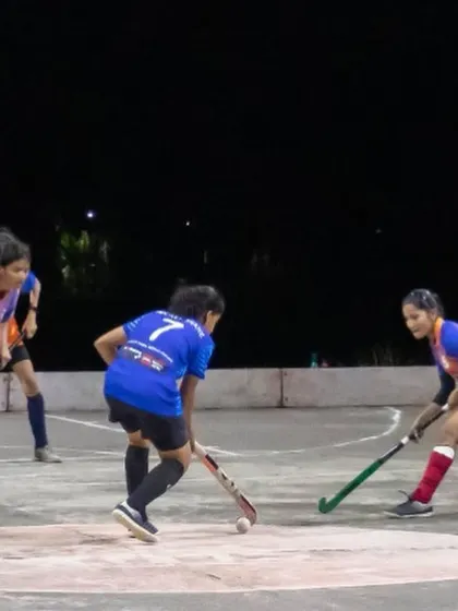 Our players demonstrate excellent teamwork and positioning during the BARC exhibition match.