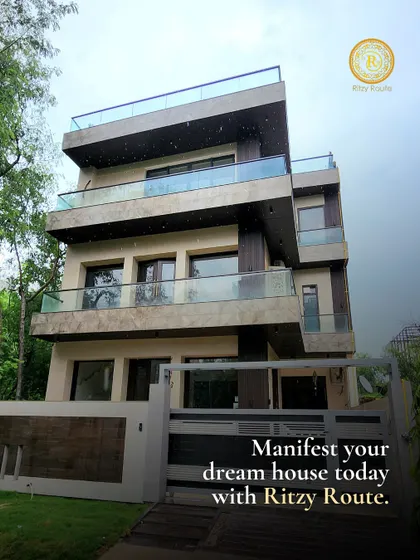 Manifest your dream house today with Ritzy Route. A stunning multi-story modern villa that represents the aspirational homes we build.
