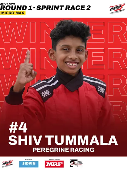 Shiv Tummala takes the top step as the Micro Max winner in Round 1 of the Meritus Cup.